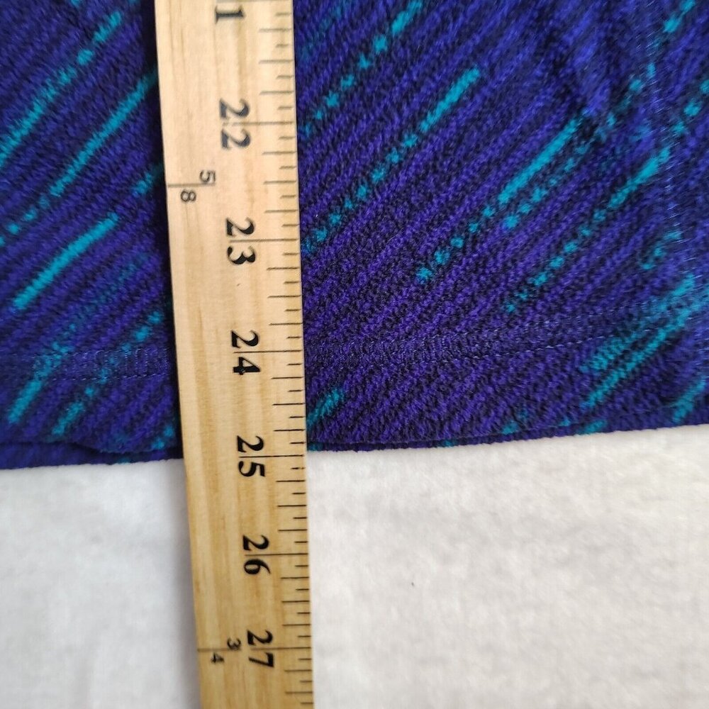 Vintage Columbia Fleece Pullover 1/4 Zip Blue Dash Sweatshirt Women's Sz M - Picture 8 of 10